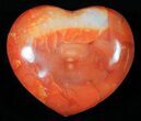 Colorful Carnelian Agate Heart #59549-1